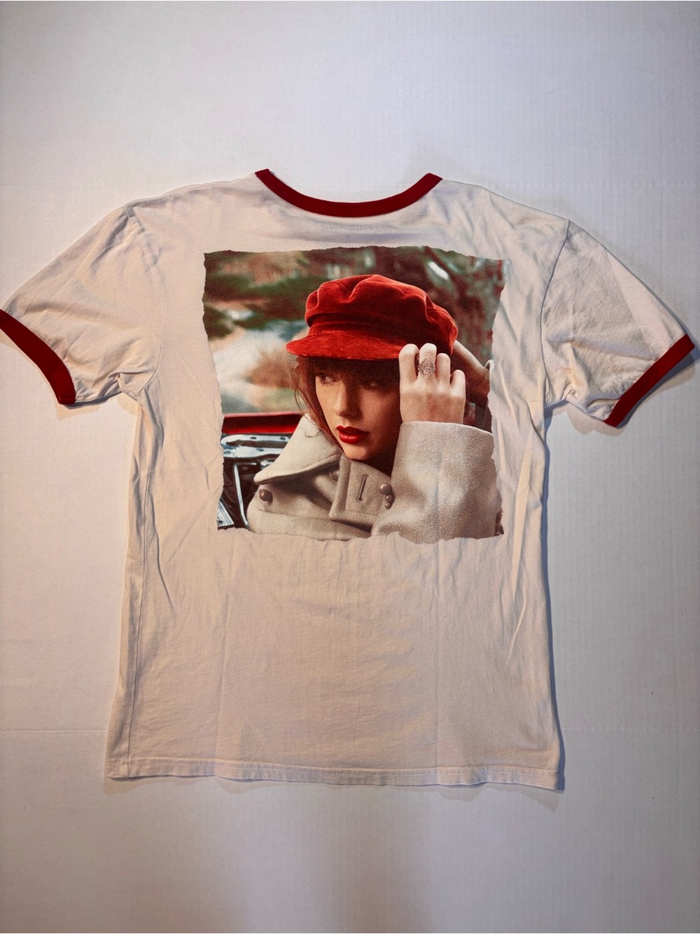 Taylor Swift Red Taylor’s Version Ringer Graphic Tour Merch Tshirt Sz Medium